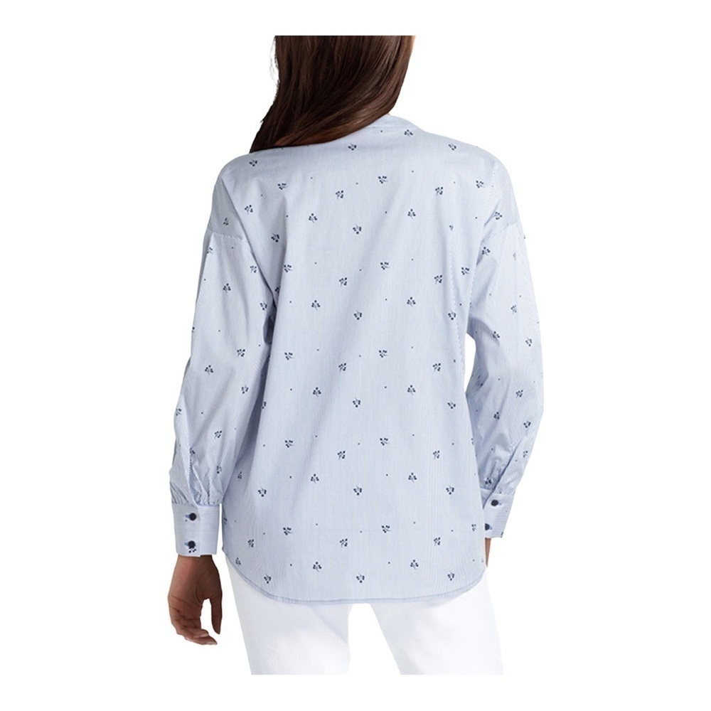 𝅺isaac Mizrahi Half Placket Balloon Sleeve Blouse - Picture 2 of 13